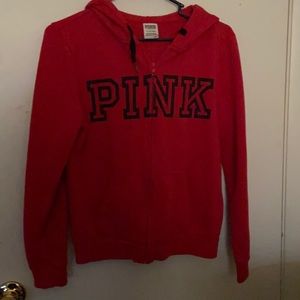 Pink Victoria Secret Red Hoodie